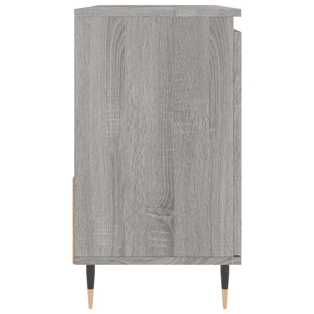 Armadietto Bagno | Armadio da bagno Grigio Sonoma 65x33x60 cm in Legno Multistrato