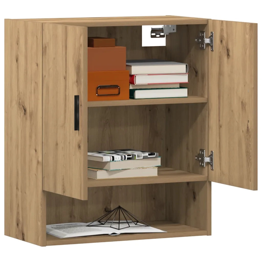 Armadietto a Muro Rovere Artigianale 60x31x70 cm in Truciolato