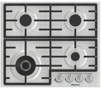 Hisense gm663xb piano cottura acciaio inox da incasso 60 cm gas 4 fornello(i)