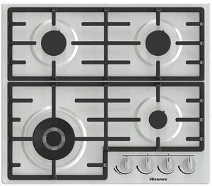 Hisense gm663xb piano cottura acciaio inox da incasso 60 cm gas 4 fornello(i)