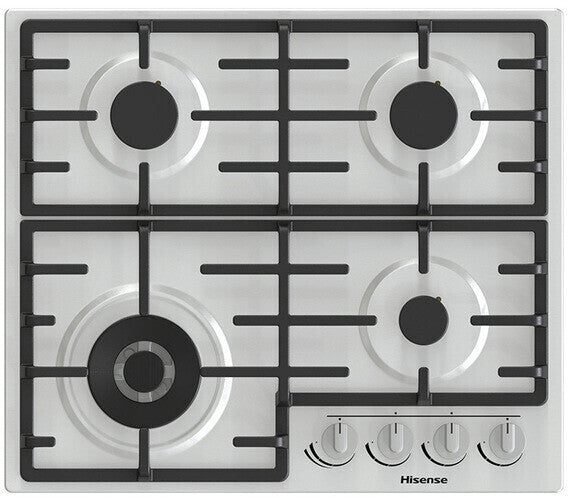 Hisense gm663xb piano cottura acciaio inox da incasso 60 cm gas 4 fornello(i)