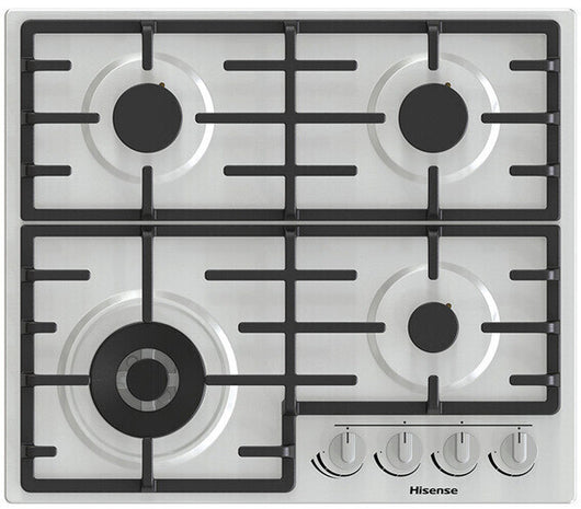 Hisense gm663xb piano cottura acciaio inox da incasso 60 cm gas 4 fornello(i)
