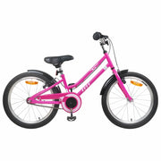 Bicicletta per Bambini 24 Pollici per 8-12 anni Nero Rosa 42009246