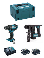 MAKITA Kit 18V MSL2P2 (DHR171 + DDF482 + 2 x 5,0 Ah + DC18RC + MAKPAC 3)