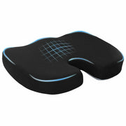 Cuscino per la seduta Nero 47 x 36,5 x 8 cm Schiuma Memory 42012685
