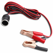 Presa Accendisigari con Pinze Batteria 12V 24V 10A Cavo 140cm Auto 54973