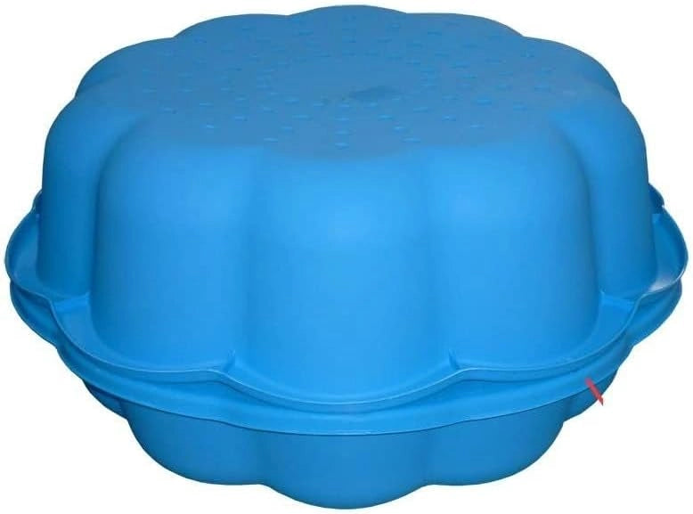 sabbiera per bambini con coperchio grande gatto plastica bambini con coperchio azzurro misure 76 cm di diametro 21 cm al