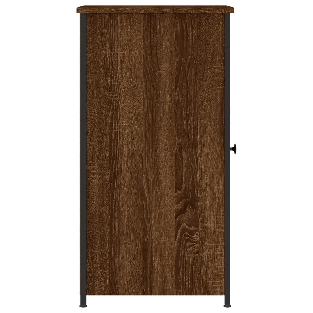 Comodini Rovere Marrone 2 pz 32x42x80 cm in Legno Multistrato 825972