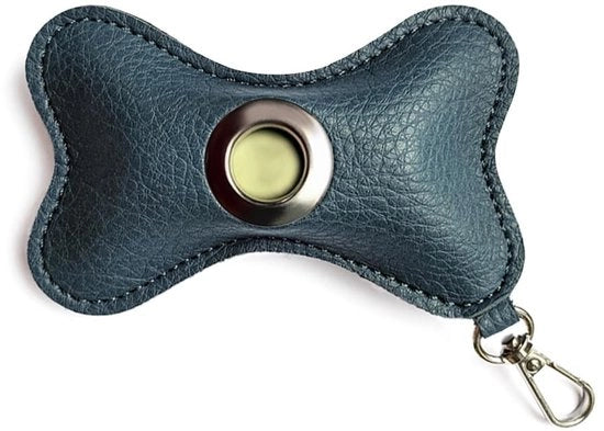 Porta pochette per cani in pelle PU - Supporto per pochette - Leggero - Chiusura a raccatto - Attacco a cinturone - Adatto per cinturini per cani - Dispensatore per pochette