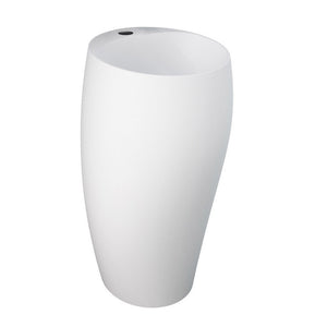 Lavabo autoportante cloud c/foro per rubinetto bianco opaco