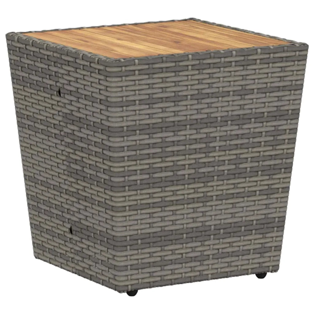 Set Bistro da Giardino 3 pz | Set Salotto da Giardino Grigio polyrattan