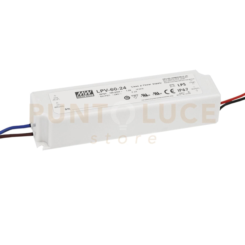 I-DRIVER-LPV-60-24 DRIVER MW LPV OUTPUT 24V 2,5A 60W INPUT AC90-264V DC127-370V IP67 16,2X4,2X3,2CM