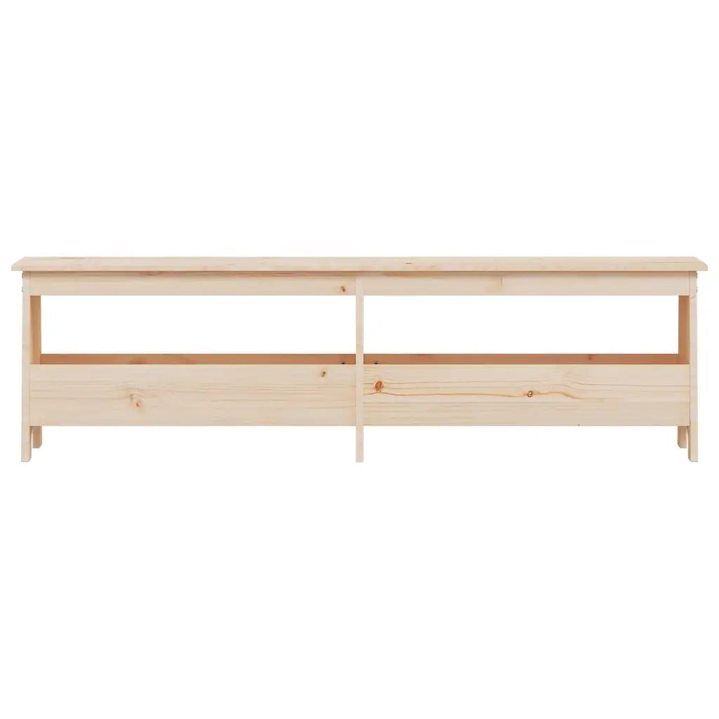 Panca da ingresso 160x28x45 cm in legno massello di pino 837379