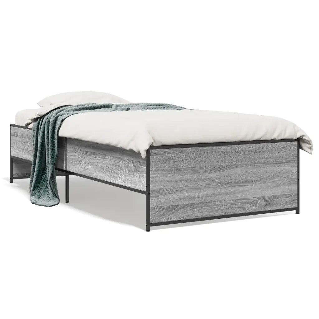 Giroletto senza Materasso-Struttura Letto Rovere Sonoma 90x190 cm 252563