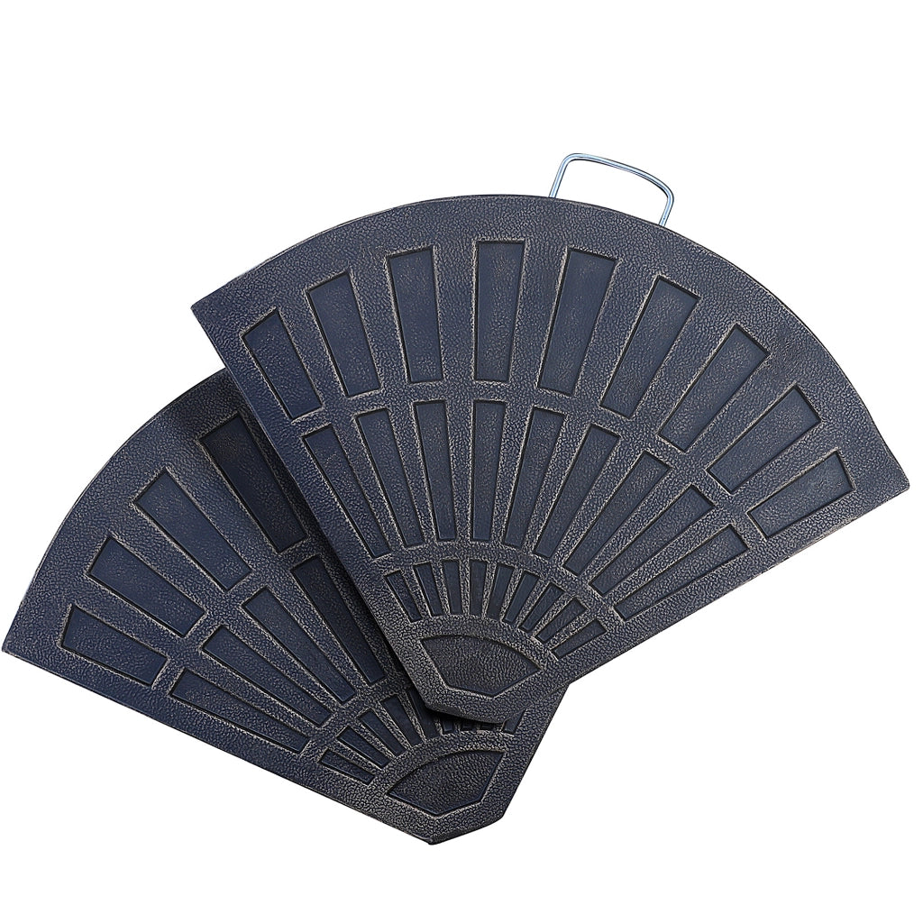 Set Pesi per Ombrellone a Base a Croce ¨C zephmum ¨C Bronzo, 28 kg, 66x47x4.2 cm