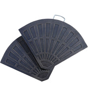 Set Pesi per Ombrellone a Base a Croce ¨C zephmum ¨C Bronzo, 28 kg, 66x47x4.2 cm