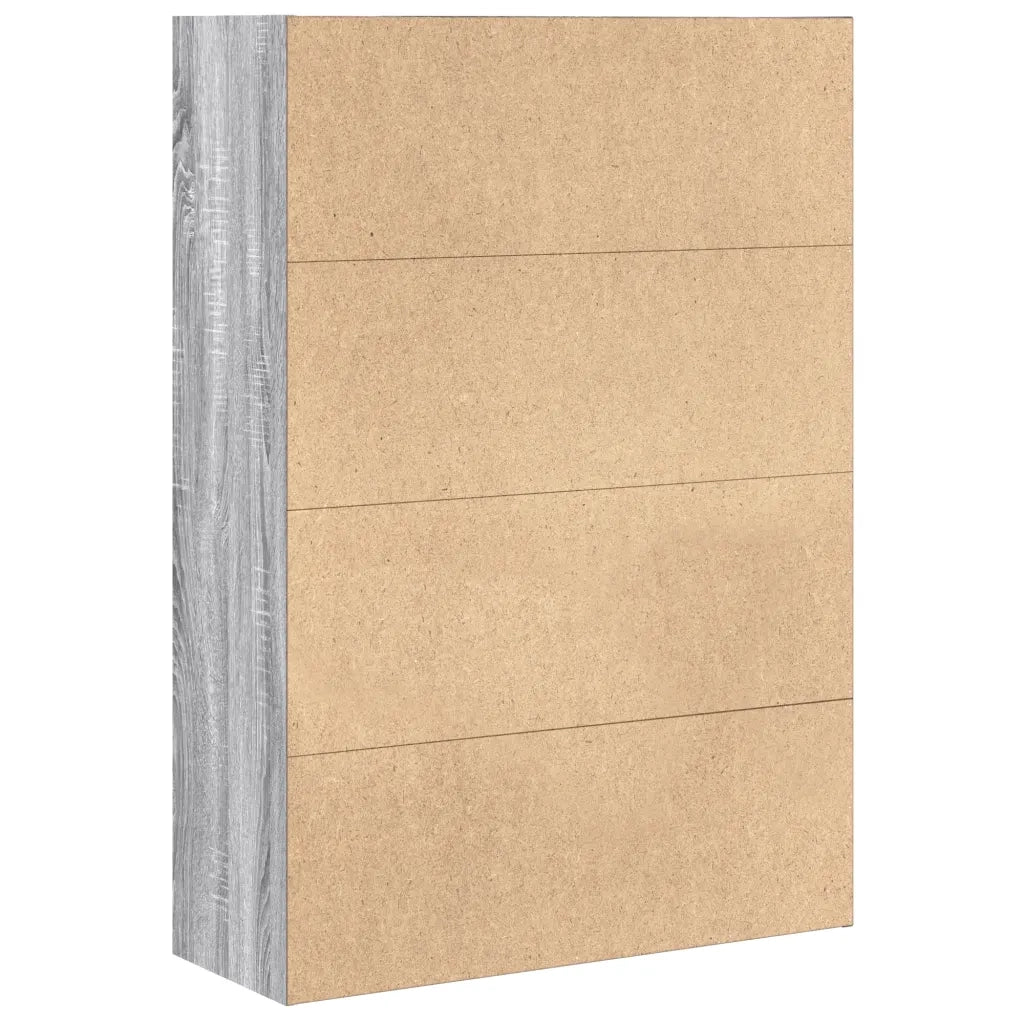 vidaXL Libreria Grigio Sonoma 80x30x114 cm in Legno Multistrato