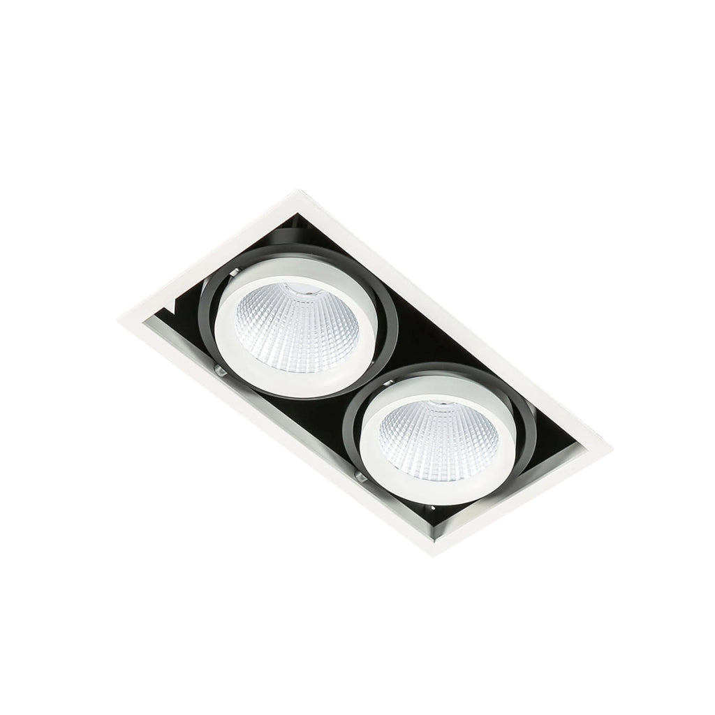 Faretto incasso Italux orientabile LED 36W 4000K bianco/nero