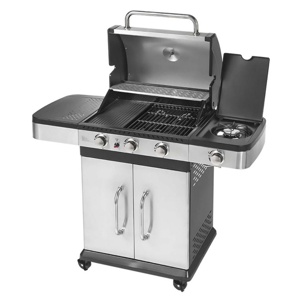 1pz barbecue a gas 'indianapolis 4 titanium' cm. 120 x 60 x h.138 cod:ferx.8038167nlm