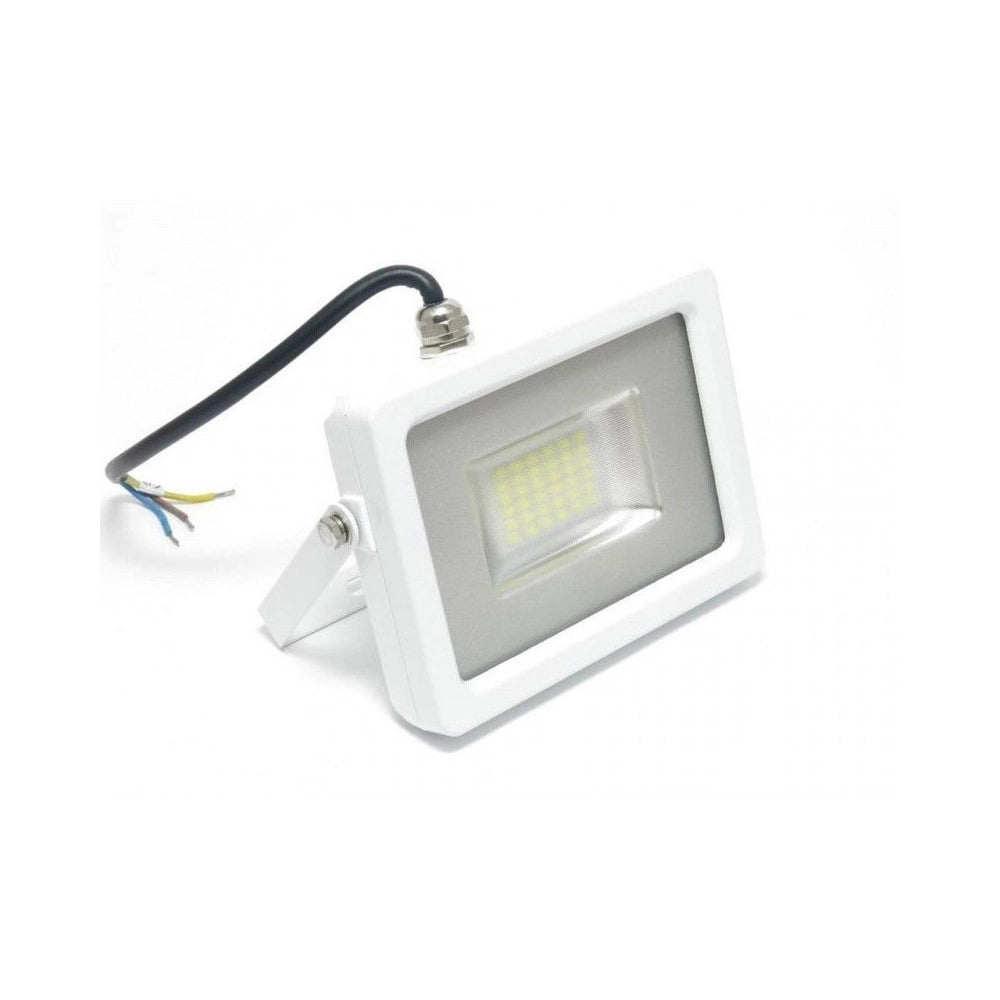 Trade Shop - V-tac Faro Led Smd 10w 20w 30w 50w 100w Ultra Slim Da Esterno Colore Bianco - -bianco Freddo-30 Watt