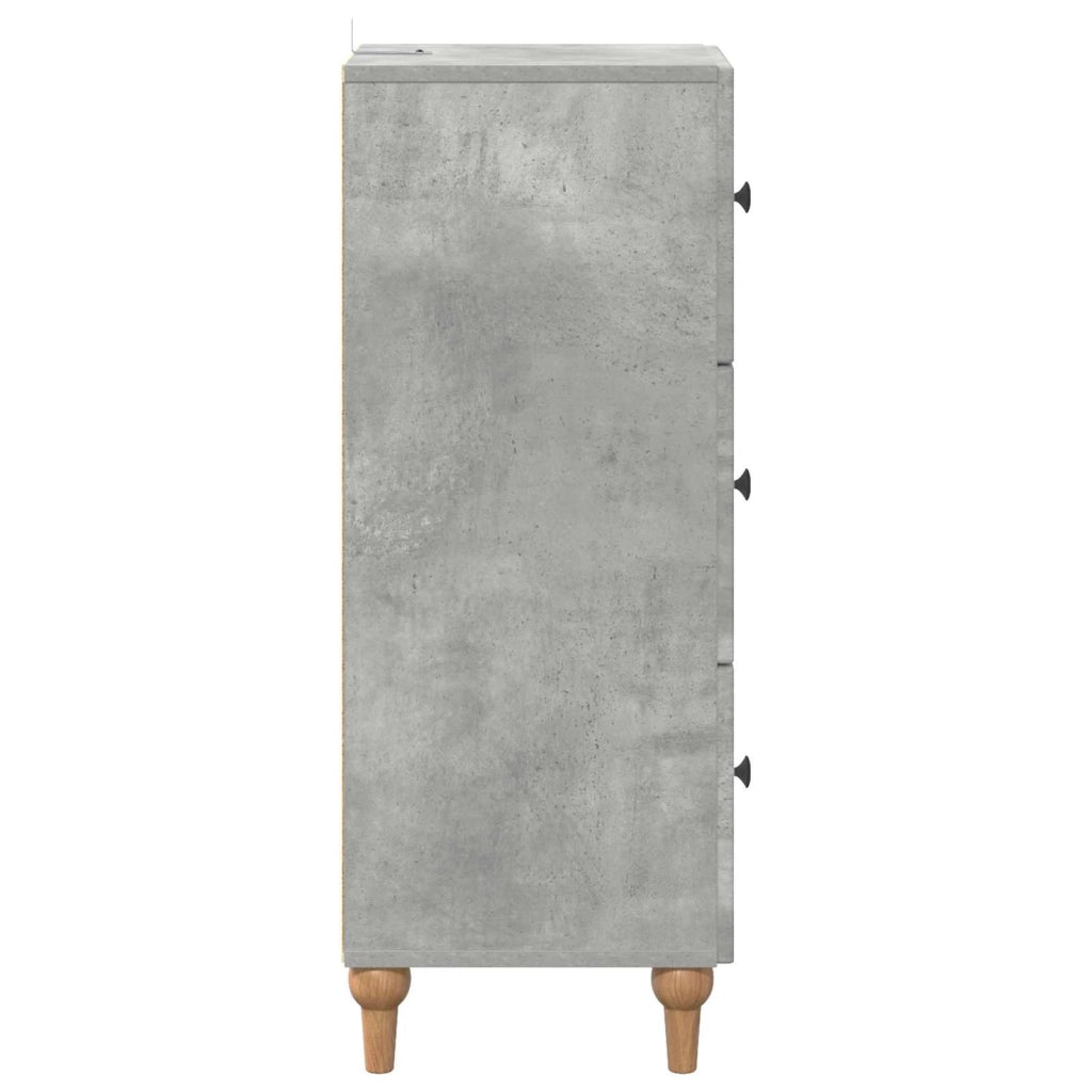 Mobile con Cassetti Grigio Cemento 33 x 34,5 x 90 cm 894158