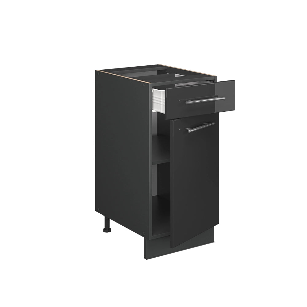 Vicco Mobiletto base per cucina Antracite lucido 40 cm senza piano di lavoro