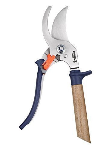 OPINEL 1627 Forbici da Potatura Ardoise Lama Acciaio Inossidabile Manico Faggio Poliamide Regolazione 3 Posizioni Sistema Bloccaggio Chiuso colore Blu