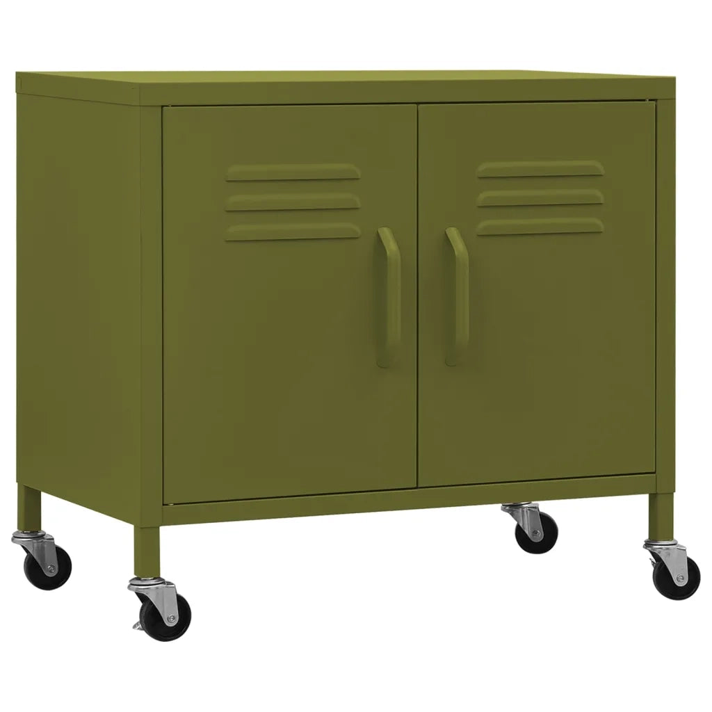 Armadietto Verde Oliva 60x35x56 cm in Acciaio