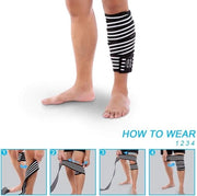 Supporto alla ginocchia 130 cm con regolazione della banda per polso e ginocchia - protezione per ginocchia e capo sport.