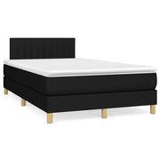 Letto a Molle con Materasso e LED Nero 120x190 cm in Tessuto 3270104