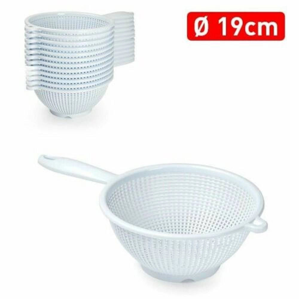 Trade Shop - Scolapasta Colino Setaccio Rotondo In Plastica Diametro 19cm Con Manico Cucina -