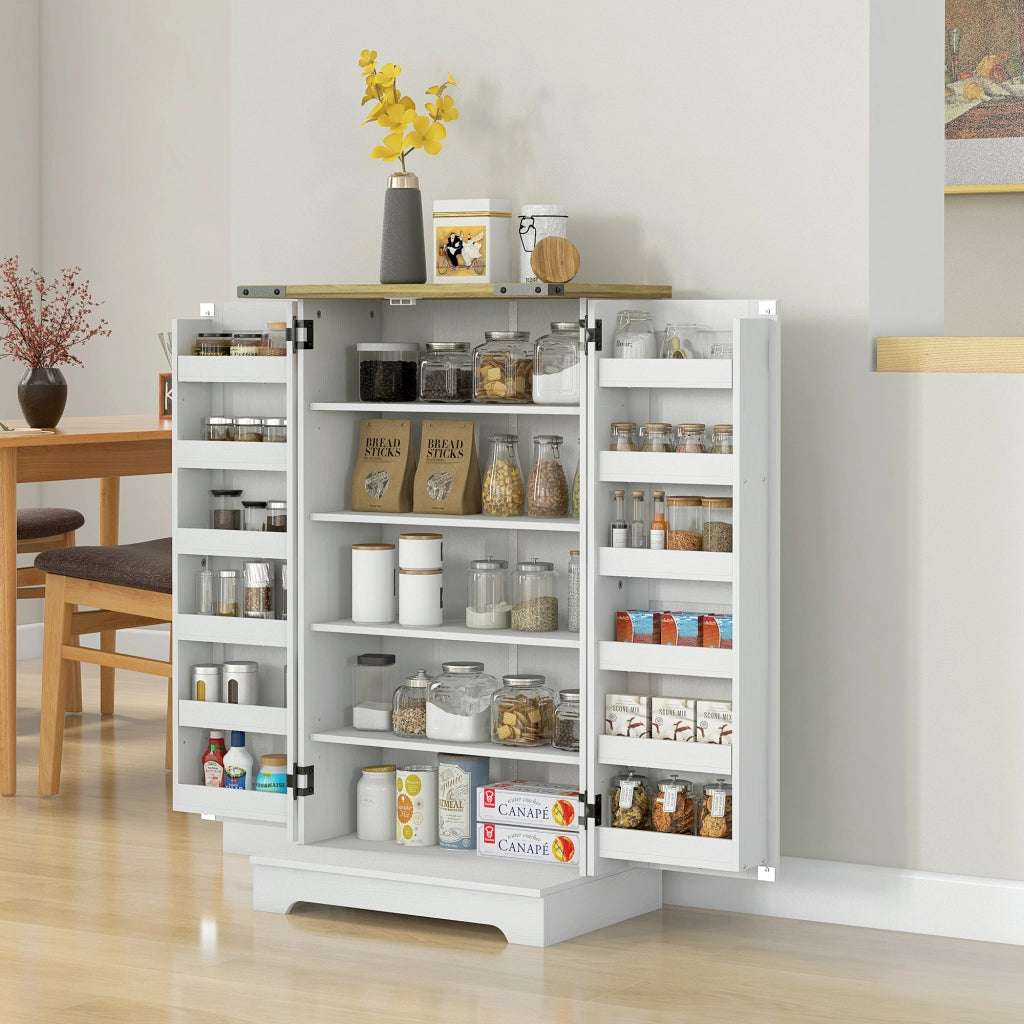 Armadio dispensa con ante ¨C zephmum ¨C crema 60x40x104 cm