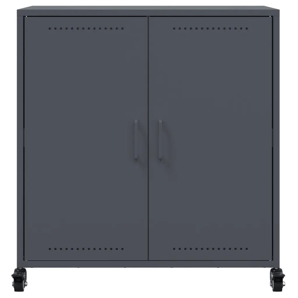 Credenza Antracite 68x39x72 cm in Acciaio 846658