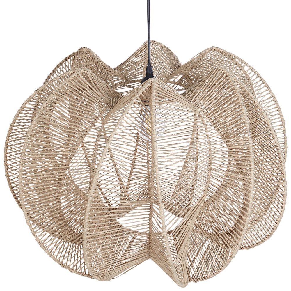 Lampadario in corda di carta naturale stile boho soggiorno camera da letto