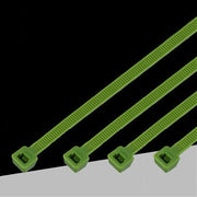 Trade Shop - Set 100pz Fascette Serracavo Autobloccanti In Nylon Verde 4.8mm X 350mm 48-350-v -