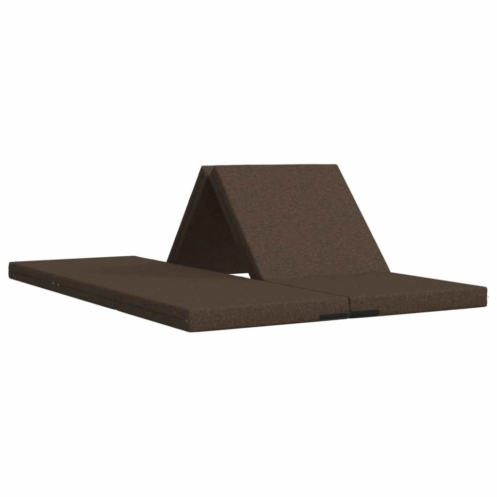 Divano Letto Pieghevole 140 x 67 x 15 cm Tortora 900272
