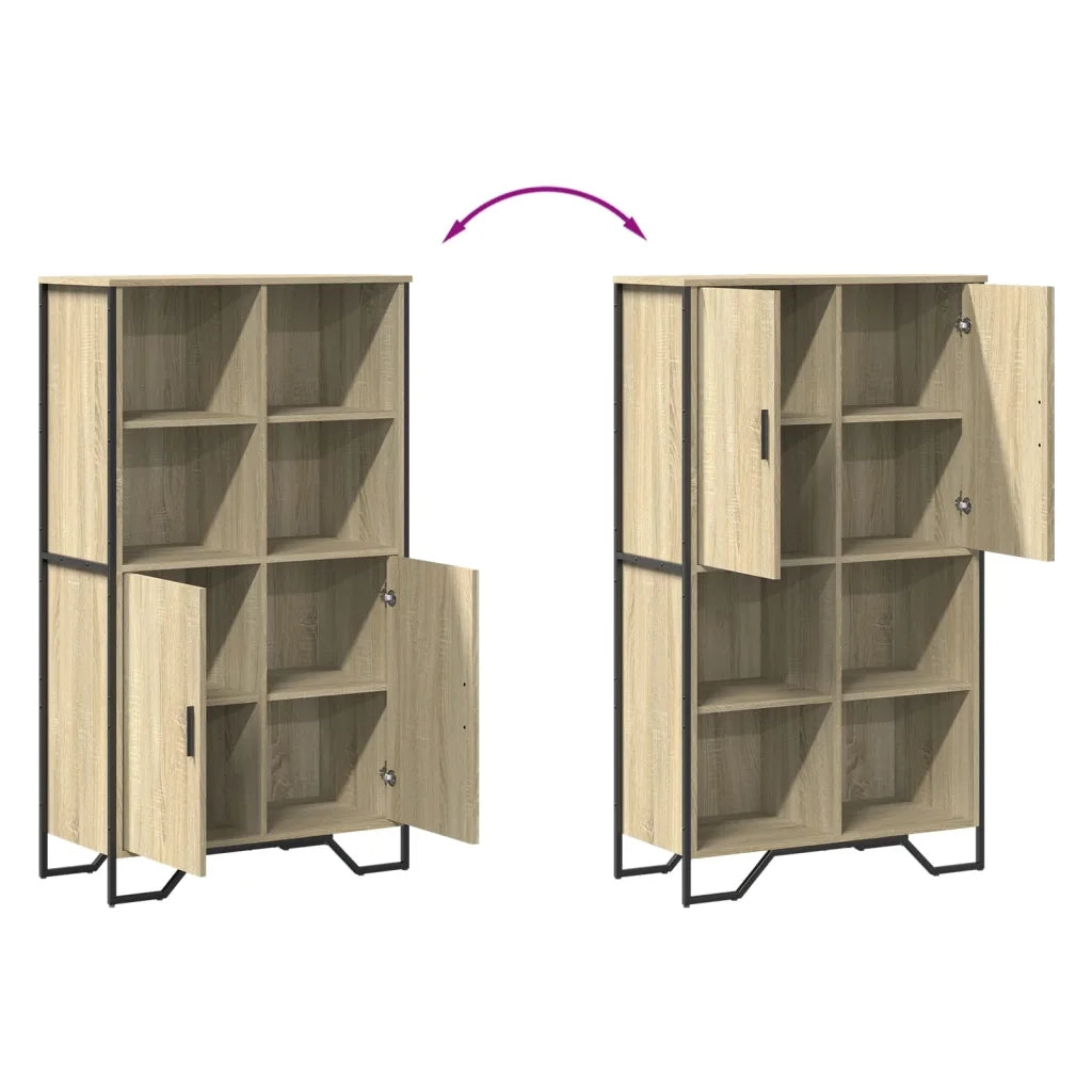 Credenza Rovere Sonoma 79,5x35,5x137,5 cm in Legno Multistrato 3295308
