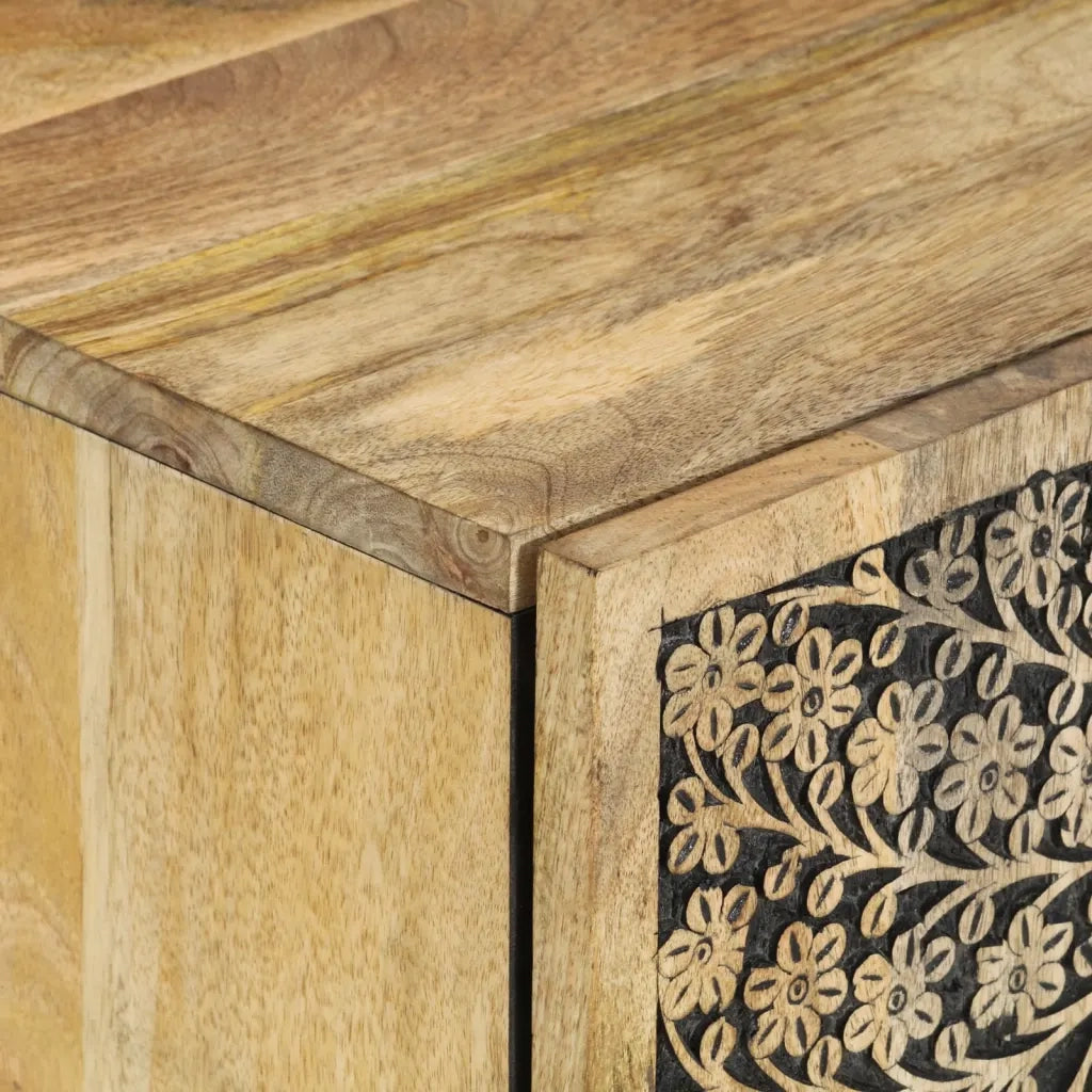 Mobile Lavabo | Armadio Lavabo da Bagno 62x33x58cm in Legno Massello di Mango