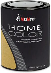 Idropittura Colorata Superlavabile per Interni HomeColor, Colore Oro, 0.75L