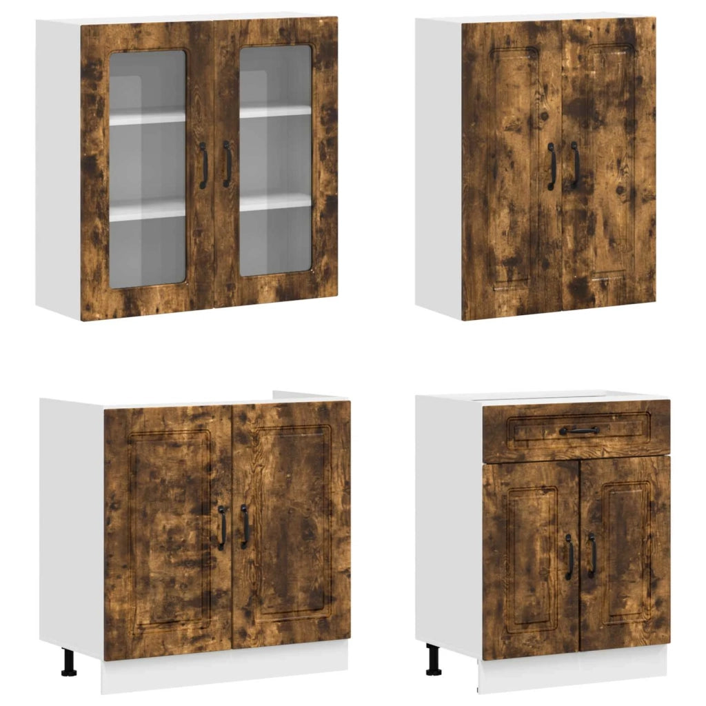 Unità Cucina KALMAR 4 pcs Rovere Fumo Legno ingegnerizzato 3438300