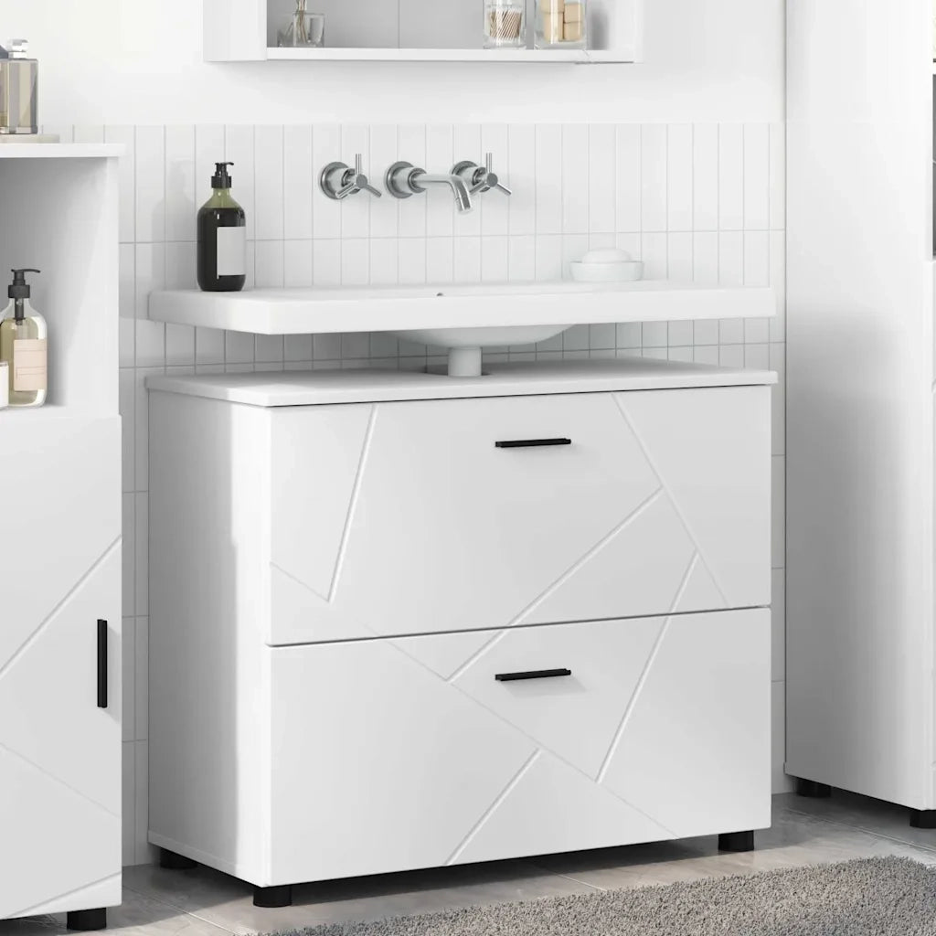 Mobile da Bagno con cassetto con porta Bianco 76,5 x 35 x 64 cm 883294