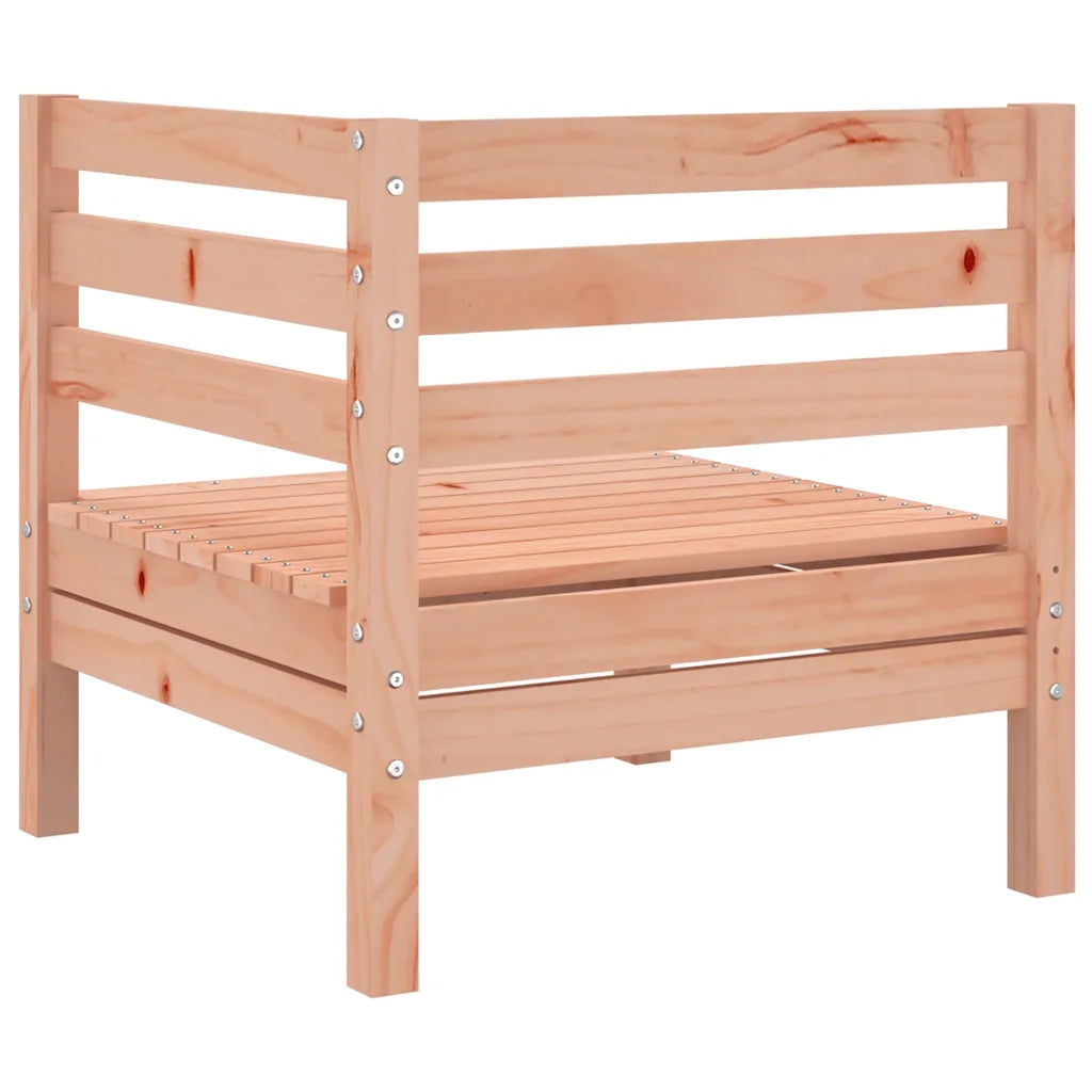 Divano componibile-Divani Angolari da Giardino 2pz in Legno Massello di Douglas