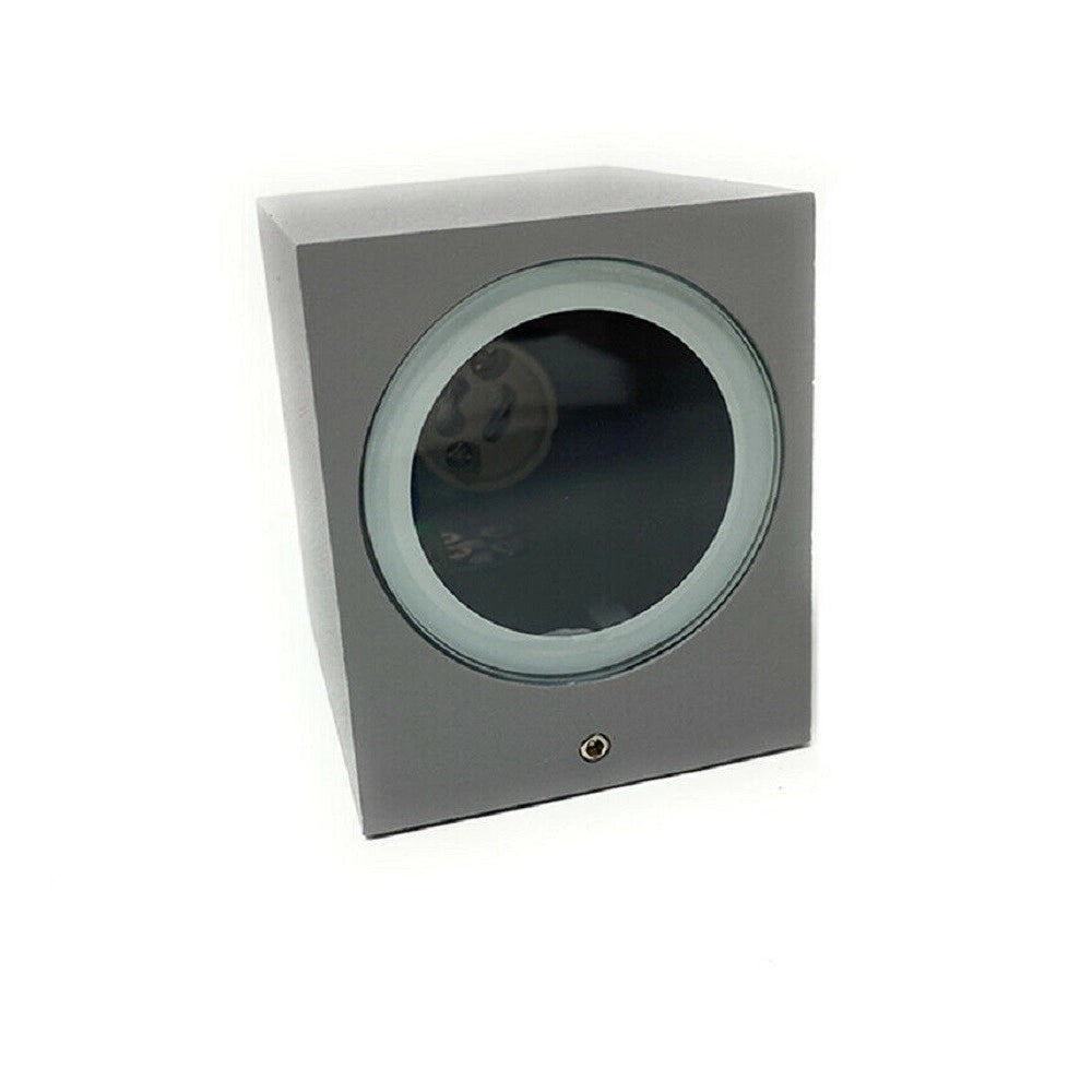 Trade Shop - Applique A Parete Quadrato Lampada Muro Moderna Esterno Attacco Gu10 Ip65 Es54 -