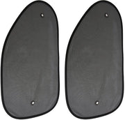 Set di tende a rullo universale da 2 pezzi - Protezione UV - Tessuto mesh respirante - Protezione della privacy - Fissaggio universale - Pieghevole e leggero - Ombrelli per la protezione solare
