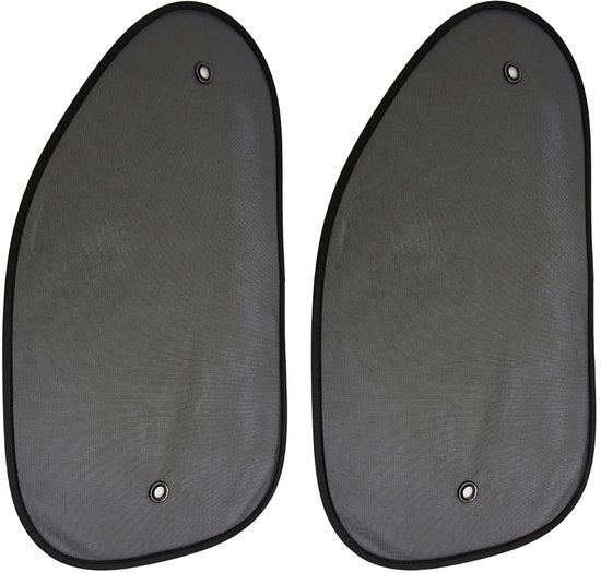Set di tende a rullo universale da 2 pezzi - Protezione UV - Tessuto mesh respirante - Protezione della privacy - Fissaggio universale - Pieghevole e leggero - Ombrelli per la protezione solare
