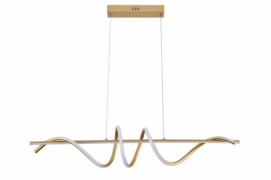 Lampada sospesa decorativa Serpent serpente oro LED 34W Reality