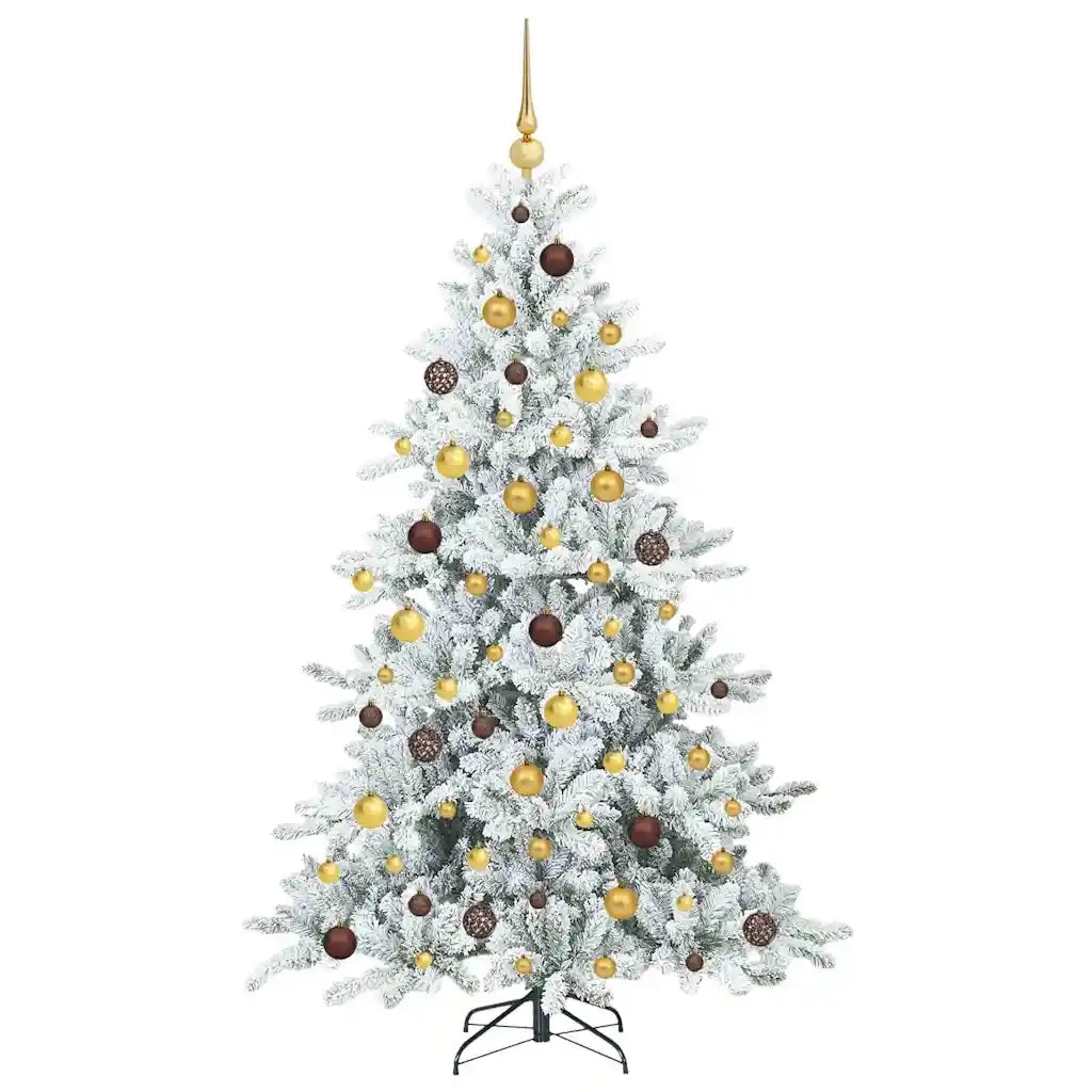 Albero di Natale Artificiale con Rami Pieghevoli Bianco 180 cm 3397715