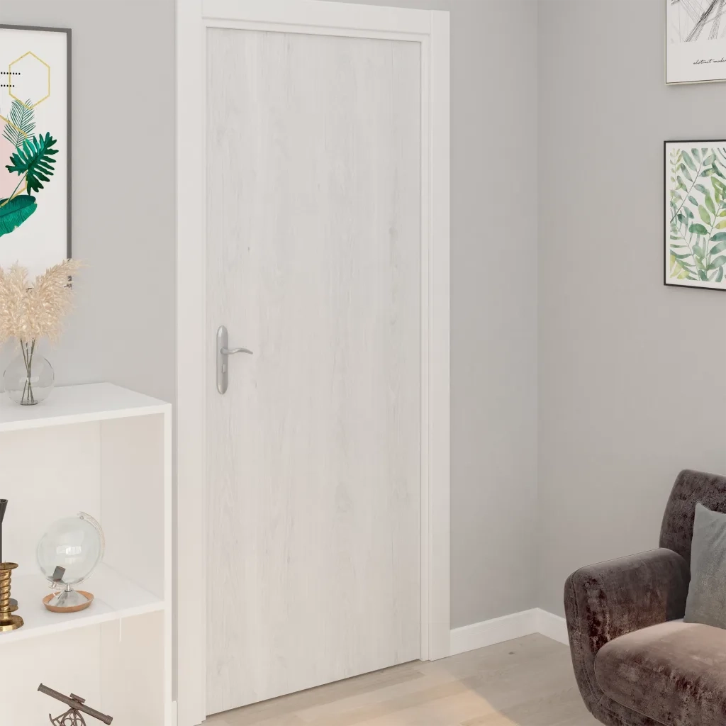 Pellicole Autoadesive per Porte 2 pz Legno Bianco 210x90 cm PVC CFW6709391