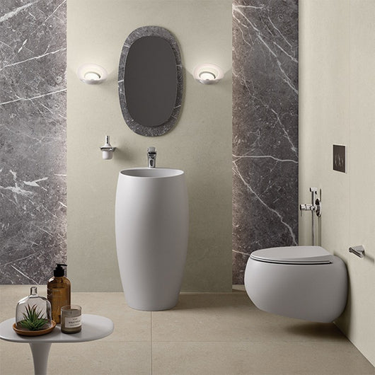 Vaso sospeso cloud rimless bianco alpino