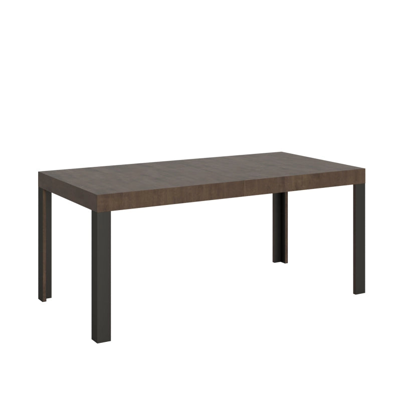 Tavolo allungabile 90x180/284 cm Linea telaio Antracite - Noce
